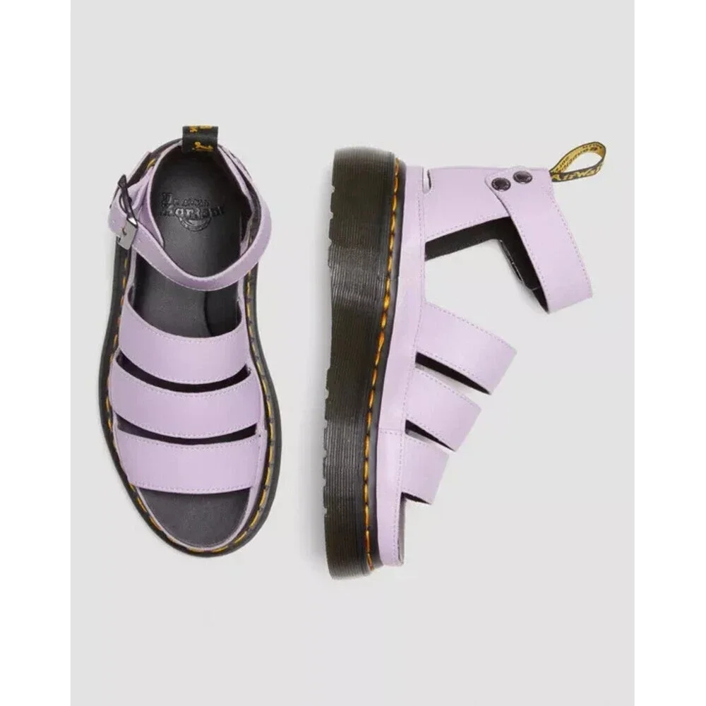 Dr. Martens Clarissa II 30745308 Sandal Womens 8 Lilac Leather Platform JOBB1196